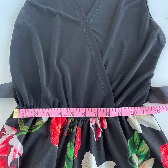 NEW COLLECTION One piece jumper, black/flowered - Picture 6 of 9